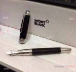 Replica Mont Blanc Mini Meisterstuck Black & Silver Fountain Pen - Buy Now